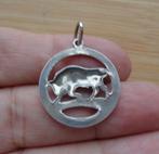 zilveren hanger sterrenbeeld stier [216], Verzenden, Zo goed als nieuw, Kruis of Symbool, Zilver