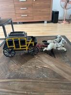 Antieke Gietijzeren Koets met Paarden, Ophalen of Verzenden