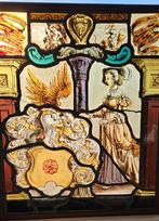 Antieke raamhanger / glas in lood, Ophalen