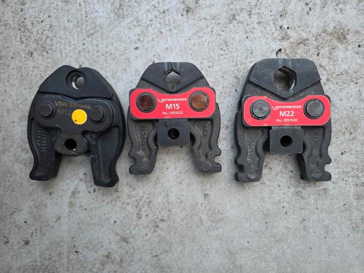 Rothenberger M12 M15 M22 persbek mini set, Doe-het-zelf en Verbouw, Gereedschap | Machine-onderdelen en Toebehoren, Zo goed als nieuw