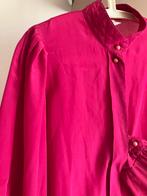 Vintage blouse bloes magenta retro top shirt, Kleding | Dames, Ophalen of Verzenden, Zo goed als nieuw, Maat 42/44 (L), Roze