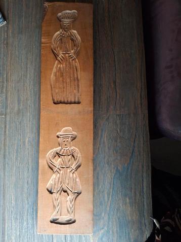 Handgestoken Speculaasplank - Vintage beschikbaar voor biedingen