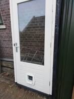 Achterdeur met kozijn dubbelglas, Doe-het-zelf en Verbouw, Ophalen, Kunststof, 200 tot 215 cm, Buitendeur