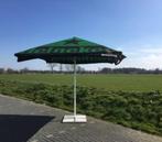 Parasol heineken 3x3m Groot incl voet, Tuin en Terras, Parasols, Overige typen, Waterdicht, Zo goed als nieuw, Ophalen