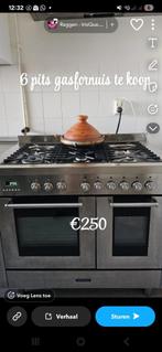 Gasfornuis, Ophalen, Gebruikt, Hete lucht, 60 cm of meer