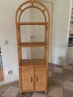 Prachtige vintage bamboe kast, Huis en Inrichting, Kasten | Boekenkasten, Ophalen, Vintage bamboe, Met deur(en), 50 tot 100 cm