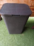 Bruine rattan was -/ opberg -/ prullenmand, Ophalen, 50 tot 100 cm, Zo goed als nieuw, Minder dan 100 cm