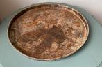 Grote oude schaal / dienblad, Ophalen, Rond