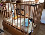 Houten box met verstelbare bodem en boxkleed., Ophalen, Gebruikt, Vierkant, In hoogte verstelbaar
