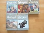 Cezanne, Gaugin, Picasso, Michelangelo, Rodin, 5 kunstboeken, Boeken, Ophalen of Verzenden, Gelezen