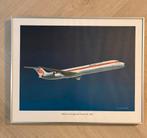 Martinair DC-9 Super 80 poster in lijst, Verzamelen, Luchtvaart en Vliegtuigspotten, Ophalen of Verzenden, Zo goed als nieuw, Kaart, Foto of Prent