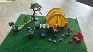 Playmobil camping 3435 tent kamperen gezin beschikbaar voor biedingen