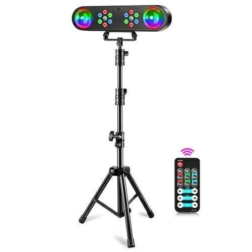 DJLicht mini 4 in 1 disco show met discolichten en 14 leds, Geluidgestuurd, ., Nieuw, Ophalen of Verzenden