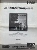 Paginagrote A3 advertentie EMINEM The Marshall Mathers rele, Ophalen of Verzenden