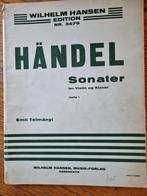 Handel: Sonater for Violin und Klavier Hefte 1, Muziek en Instrumenten, Gebruikt, Klassiek, Les of Cursus, Ophalen of Verzenden