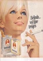 Retro reclame 1975 Belinda sigaretten gewoon en menthol, Overige typen, Ophalen of Verzenden