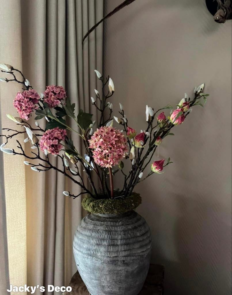 30% korting Magnolia kunst blauwe/witte/paarsen druifjes enz, Eén persoon