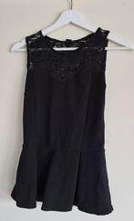 Amisu Peplum Top Zwart Maat S, Zwart, Ophalen of Verzenden, Zo goed als nieuw, Amisu
