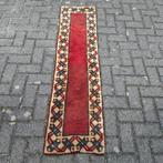 Vintage wollen loper tapijt 125 x 40 cm retro, Minder dan 50 cm, Gebruikt, Ophalen of Verzenden, 150 tot 200 cm