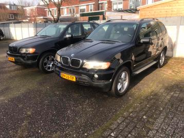 2x BMW X5 3.0 I AUT 2002 & 2003 Zwart Navi Schuifdak leder beschikbaar voor biedingen