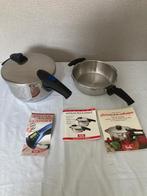 snelkookpannen als nieuw topmerk Fissler blue-point, Ophalen of Verzenden, Zo goed als nieuw, Rvs, Kookpan of Snelkookpan