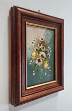 Klassiek Olieverf Schilderij Bloemstilleven 20x15 cm, Antiek en Kunst, Kunst | Schilderijen | Klassiek, Ophalen