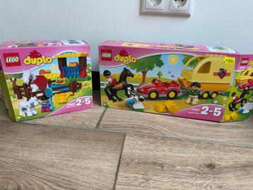 Duplo Paarden Sets 10806 & 10807 Compleet met Doos beschikbaar voor biedingen