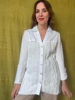 Vintage vest / cardigan - parels / kralen - 36/38 - S/M, Kleding | Dames, Truien en Vesten, Wit, Ophalen of Verzenden, Vintage