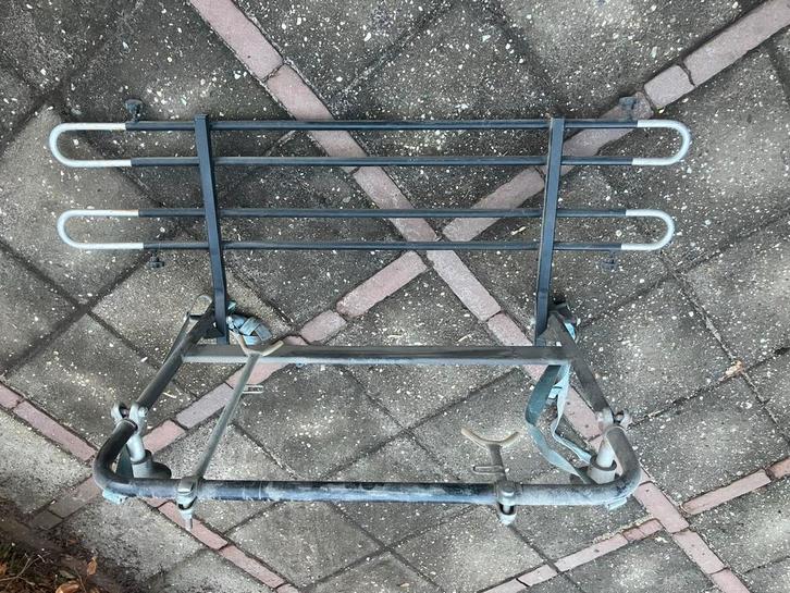 Fietsendrager voor achterklep, Auto diversen, Fietsendragers, Gebruikt, Achterklepdrager, 2 fietsen, Ophalen of Verzenden