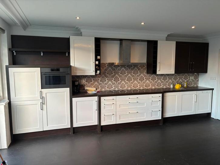 Keuken te koop, Huis en Inrichting, Keuken | Complete keukens, Gebruikt, Enkelwandige keuken, Hout, Ophalen