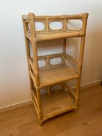 Vintage Rotan riet bohemian kastje / Bijzettafeltje, Ophalen, Gebruikt