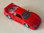 Burago Ferrari F40 1987 - 1:24, Ophalen of Verzenden, Gebruikt, Auto, Bburago