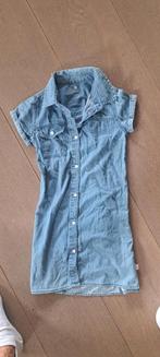 Zomer dun jeans jurkje overgooier Hema mt 128, 134,140, Meisje, Ophalen of Verzenden, Zo goed als nieuw, Jurk of Rok