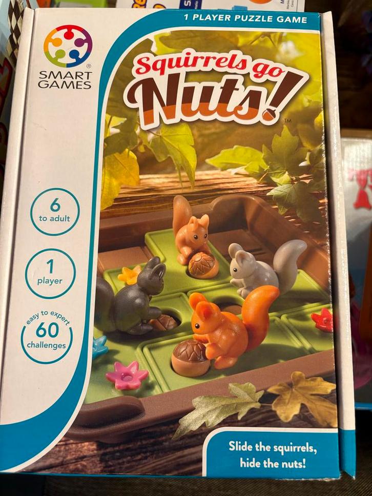 Smart Games Squirrels go Nuts! Puzzel, Kinderen en Baby's, Speelgoed | Kinderpuzzels, Nieuw, 6 jaar of ouder, 10 tot 50 stukjes