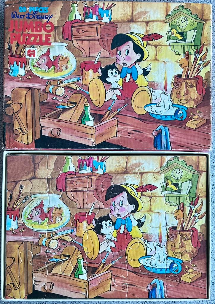 Vintage Jumbo kinderpuzzel 20 stukjes, Ophalen of Verzenden, 10 tot 50 stukjes, Zo goed als nieuw