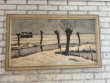 Olieverf schilderij van J. Sprenger Stolk, gedateerd 1966. beschikbaar voor biedingen