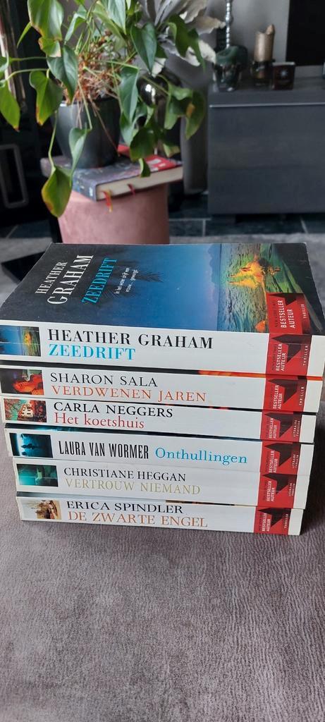 6 literaire thrillers van verschillende vrouwelijke auteurs., Boeken, Thrillers, Gelezen, Nederland, Verzenden