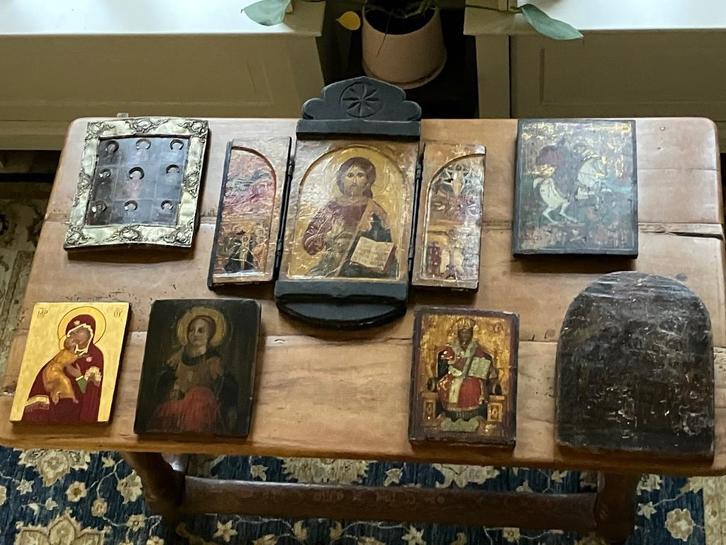 17e 18e euw diverse oude iconen scherp geprijsd in zomersale, Antiek en Kunst, Kunst | Schilderijen | Klassiek, Ophalen of Verzenden