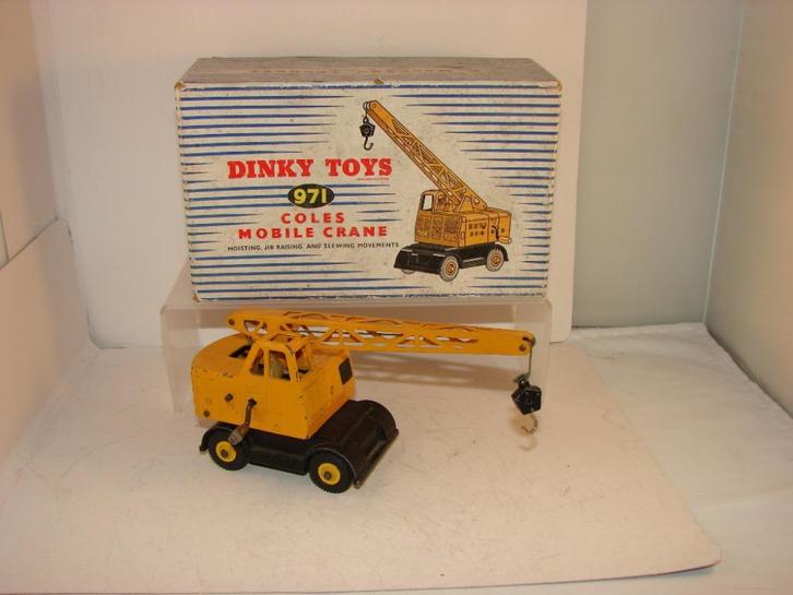 Dinky toy 971 Coles crane in doos uit 1955, Hobby en Vrije tijd, Modelauto's | 1:43, Zo goed als nieuw, Overige typen, Dinky Toys