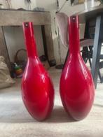 mooie rode vazen (Leonardo), Huis en Inrichting, Ophalen, Gebruikt, 50 tot 75 cm, Glas