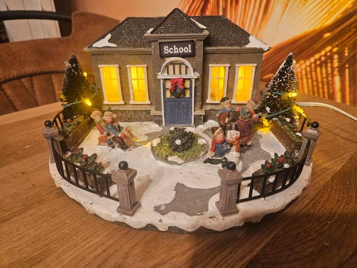 Typisch Hollands Kerstdorp kerst school huisje, Diversen, Kerst, Nieuw, Ophalen