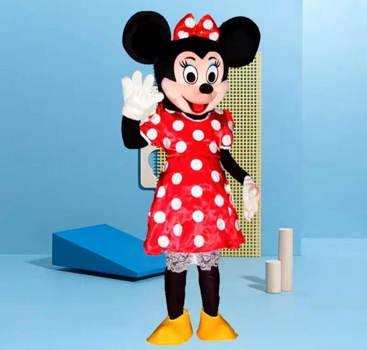 Minnie Mouse Mascotte Kostuum te Huur, Kleding | Dames, Carnavalskleding en Feestkleding, Zo goed als nieuw, Kleding, Overige thema's