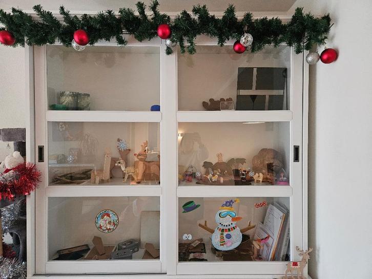 Bovenstuk buffetkast Larsfid Ikea, Huis en Inrichting, Kasten | Vitrinekasten, Gebruikt, 100 tot 150 cm, 150 tot 200 cm, 25 tot 50 cm