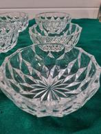 Schaaltjes kristal glas 6 stuks, Antiek en Kunst, Antiek | Glas en Kristal, Ophalen of Verzenden