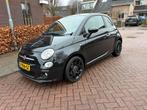 Fiat 500 0.9 Twinair 2013 Zwart 500S, Voorwielaandrijving, Leder, Handgeschakeld, Particulier