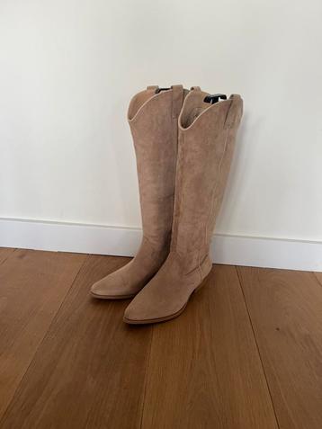 Suede cowboy dameslaars maat 41 Nieuw! beschikbaar voor biedingen