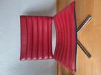 2 leren stoelen, Hulshof, Huis en Inrichting, Stoelen, Gebruikt, Twee, Modern, Rood