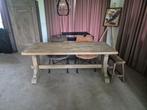 Robuuste Eiken Kloostertafel - Landelijke Stijl, Antiek en Kunst, Antiek | Meubels | Tafels, Ophalen