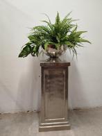 XXL decoratieve aluminium (planten)schaal/ijsemmer en zuilen, Ophalen of Verzenden, Zo goed als nieuw