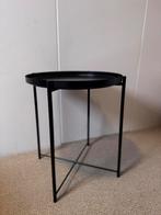 Ikea Gladom bijzettafel - zwart, Huis en Inrichting, Ophalen, Gebruikt, Rond